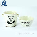 Aangepaste witte keramische potten Spice Storage Jar
